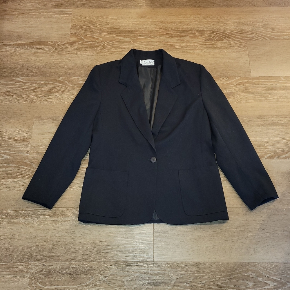 Russ Black Women’s Blazer Size 8 Vintage